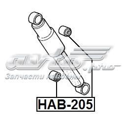 HAB205 Febest втулка крепления заднего амортизатора
