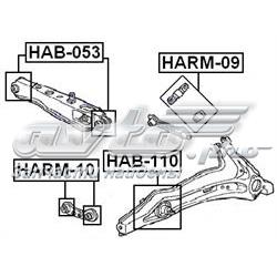 Silentblock de brazo suspensión trasero transversal HARM10 FEBEST