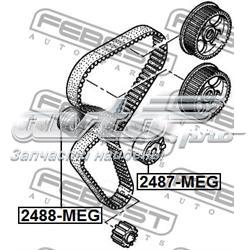 Rolo parasita da correia do mecanismo de distribuição de gás Renault Megane 2 EM0, EM1