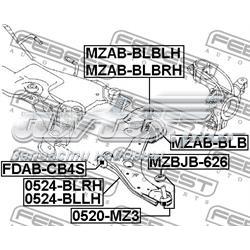 Сайлентблок переднего рычага MZABBLBRH Febest