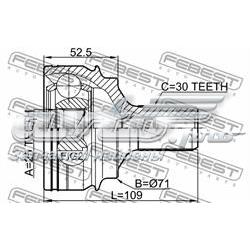 Граната колесная Febest 1610221 цена, от 87.24 USD
