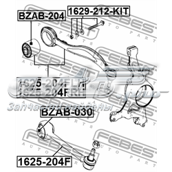 Болт крепления верхнего рычага Febest 1629212KIT