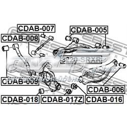 Купить CDAB017Z Febest Сайлентблок цапфы задней