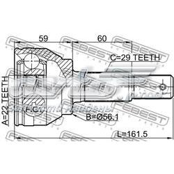 Граната колесная Febest 0210F15 цена, от 39.71 USD