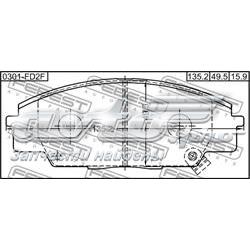 Купить 0301FD2F Febest Колодки тормозные