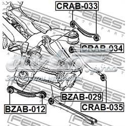 CRAB034 Febest Сайлентблок задней поперечной тяги