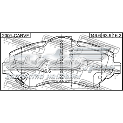 Колодки Febest 2001CARVF цена, от 43.68 USD