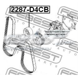 2287D4CB Febest Ролик натяжителя ремня агрегатов