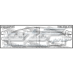 Тормозные колодки Febest 2101EXPVF