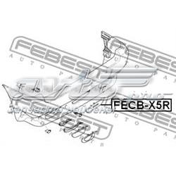 Заглушка бампера буксировочного крюка, задняя Febest FECBX5R