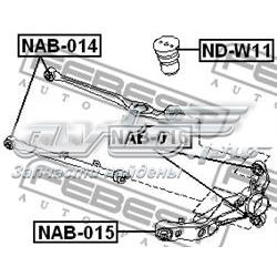 Купить NAB016 Febest Сайлентблок цапфы задней