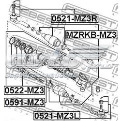 0521MZ3L Febest Наружный наконечник рулевой тяги