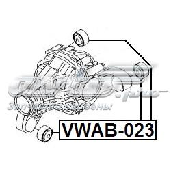 VWAB023 Febest Сайлентблок (подушка) редуктора переднего моста задний правый