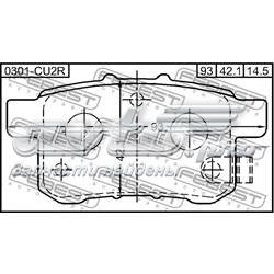 Колодки дисковые  Febest 0301CU2R цена, от 15.03 USD