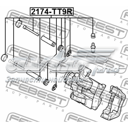 Ремкомплект переднего суппорта 2174TT9R Febest