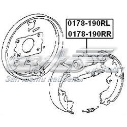 Рабочий тормозной цилиндр Febest 0178190RL цена, от 11.50 USD