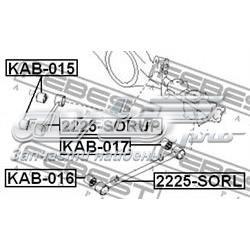 KAB015 Febest Сайлентблок заднего продольного верхнего рычага