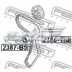 2388TIG Febest Паразитный ведущий ролик