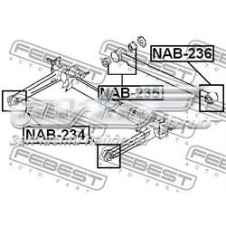 Сайлентблок амортизатора заднего Febest NAB235