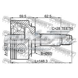 Купить 0310CL20 Febest Внешняя граната