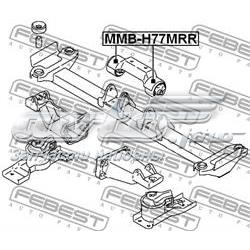 Coxim (suporte) traseiro de motor para Mitsubishi Pajero (H60, H70)