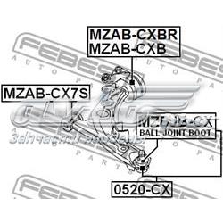 Bloco silencioso dianteiro do braço oscilante inferior Mazda CX-7 ER