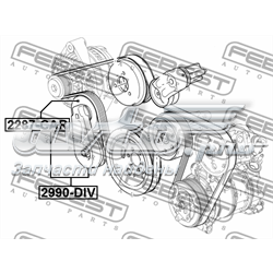 Роликовий модуль натяжителя ремня Febest 2990DIV цена, от 72.79 USD