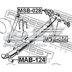 Сайлентблок задней рессоры передний MAB124 Febest