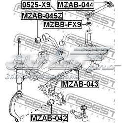 Купить MZAB042 Febest Сайлентблок нижний передней подвески