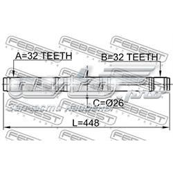 IK44010-S10-A60 Market (OEM) semieixo (acionador dianteiro direito)