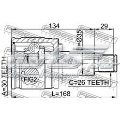ШРУС внутренний правый 0711XL7RH Febest