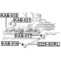 Suspensión, brazo oscilante, eje trasero, superior KAB021 FEBEST