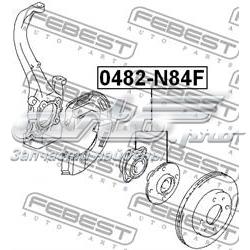 0482N84F Febest Ступица колеса передняя