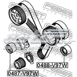 0487V97W Febest Ролик натяжителя ремня ГРМ