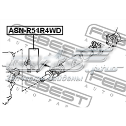 Хрестовина карданного валу, переднього ASNR51R4WD FEBEST