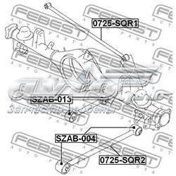 Тяга задней подвески продольная нижняя Febest 0725SQR2