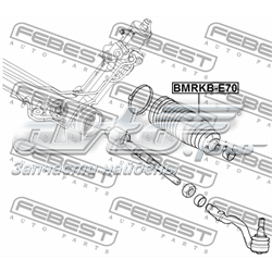 Bota de proteção do mecanismo de direção (de cremalheira) 32106779622 BMW