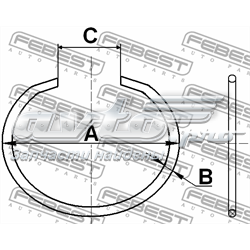 Кольцо стопорное подшипника передней ступицы CC530X2 Febest