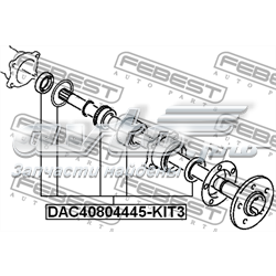 Подшипники задней ступицы Febest DAC40804445KIT3 цена, от 29.08 USD