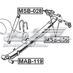 MAB119 Febest Сайлентблок задней рессоры, передний