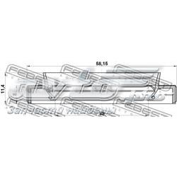 Сальник правой полуоси переднего моста Musashi A4854