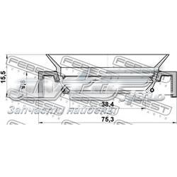 Сальник хвостовика редуктора Febest 95HCY40751016C