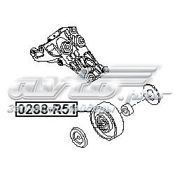 0288R51 Febest Ролик приводного ремня, паразитный