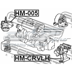 Гидроопора двигателя левая Febest HMCRVLH цена, от 49.81 USD
