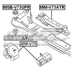 Подушка двигателя левая/правая Febest MMV75