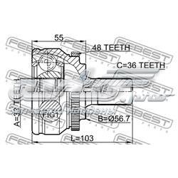 ШРУС наружный передний 2710S60A48 Febest
