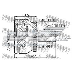 ШРУС наружный передний 2710XC90A48 Febest