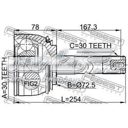 0110074 Febest junta homocinética externa dianteira