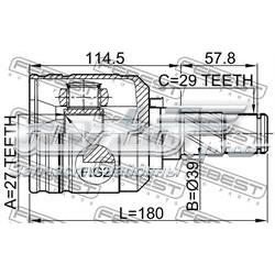 3971187E00 Nissan/Infiniti Граната внутренняя передняя левая