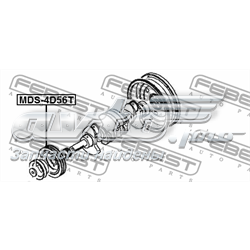 Шків колінчастого вала MDS4D56 FEBEST